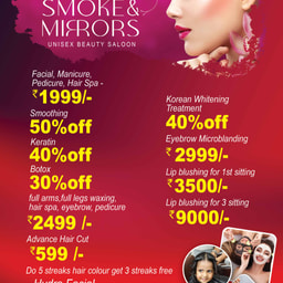 Smoke& mirrors unisex beauty salon&bridal Studio